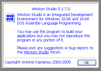 WinASM Studio - Copyright