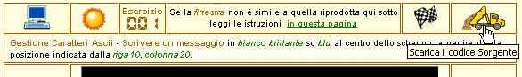 Scaricare un sorgente ASM: barra di lancio
